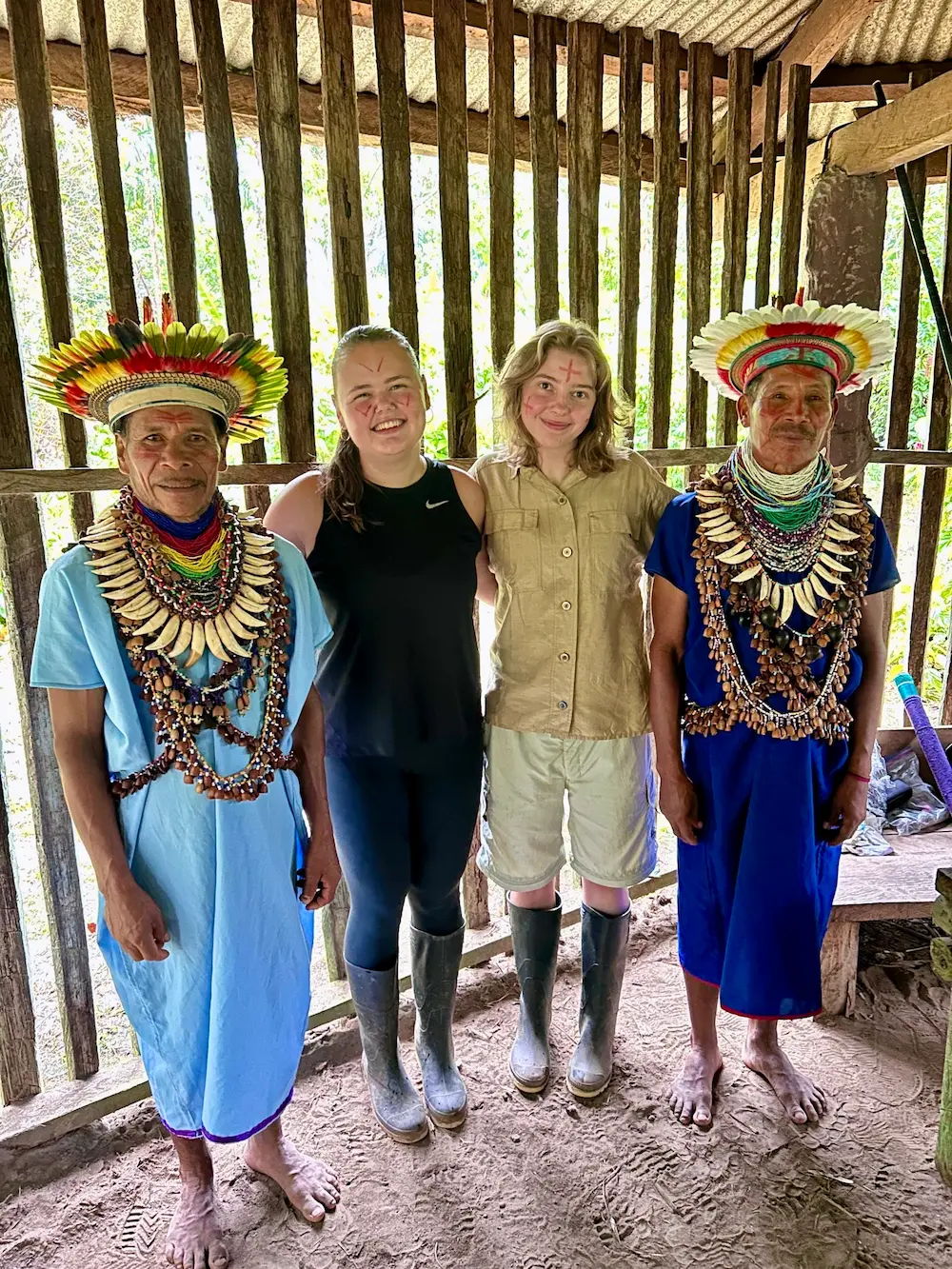 Elever med lokale stammer i Amazonas på højskole i udlandet