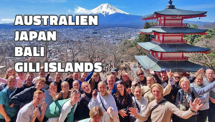 Højskole i Australien, Japan, Bali & Gili Islands