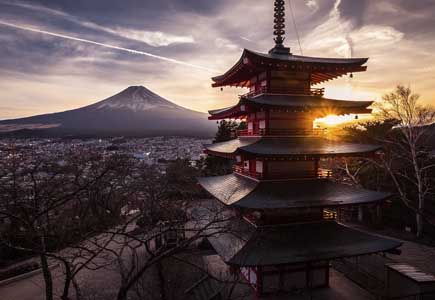Adventure i Japan - HÖJSKOLENDK, Højskole i Udlandet - View to Mount Fuji