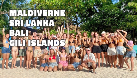 Højskole i Maldiverne, Sri Lanka, Bali & Gili Islands