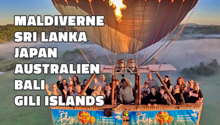 Højskoleophold i Maldiverne, Sri Lanka, Bali, Gili Islands, Japan & Australien